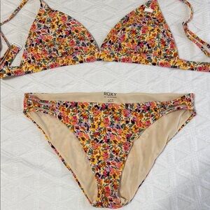 Roxy Orange and Pink Bikini Set